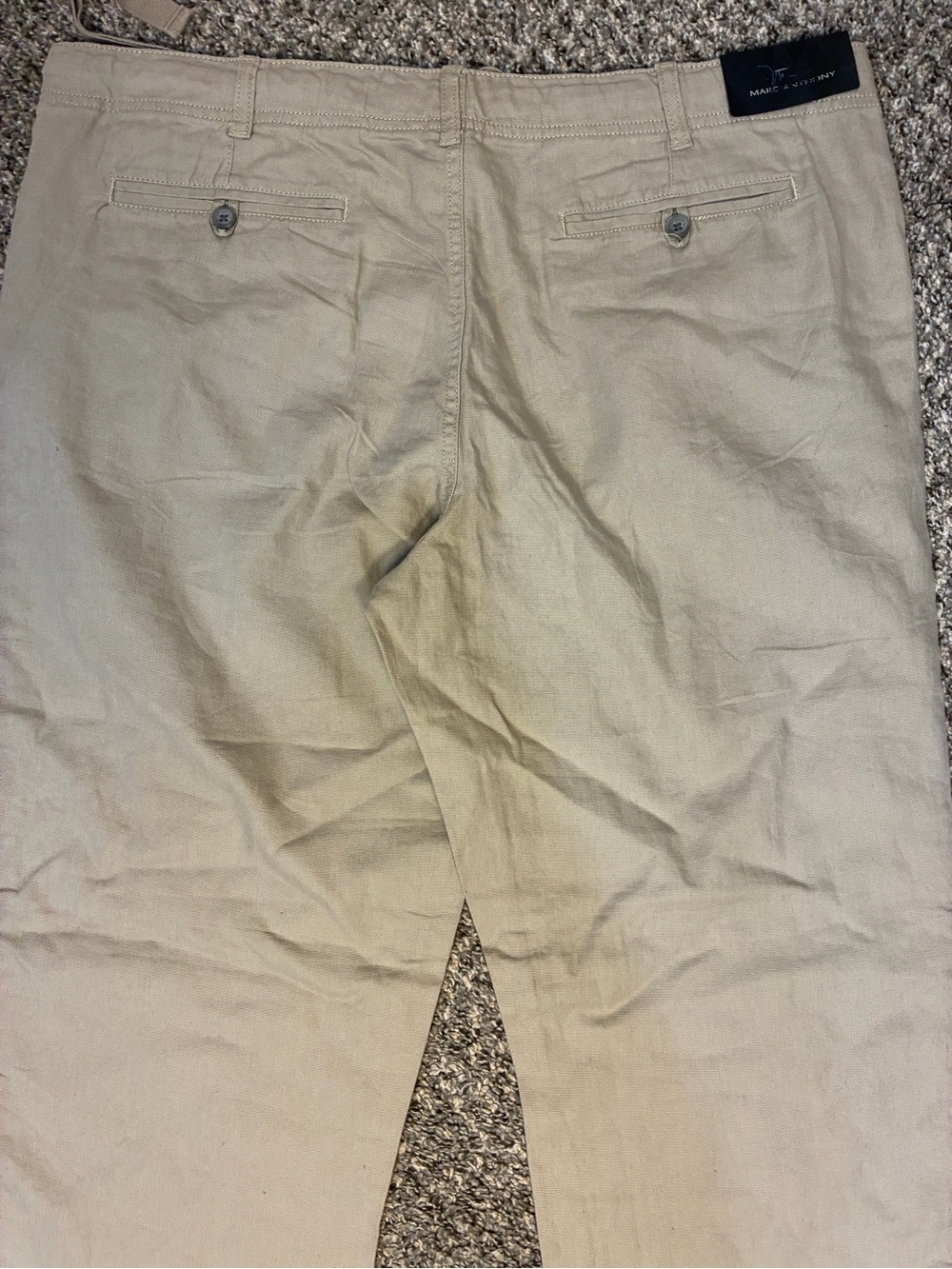 Marc Anthony Men’s Linen Cotton Blend Slim Fit Pants - Picture 5 of 10